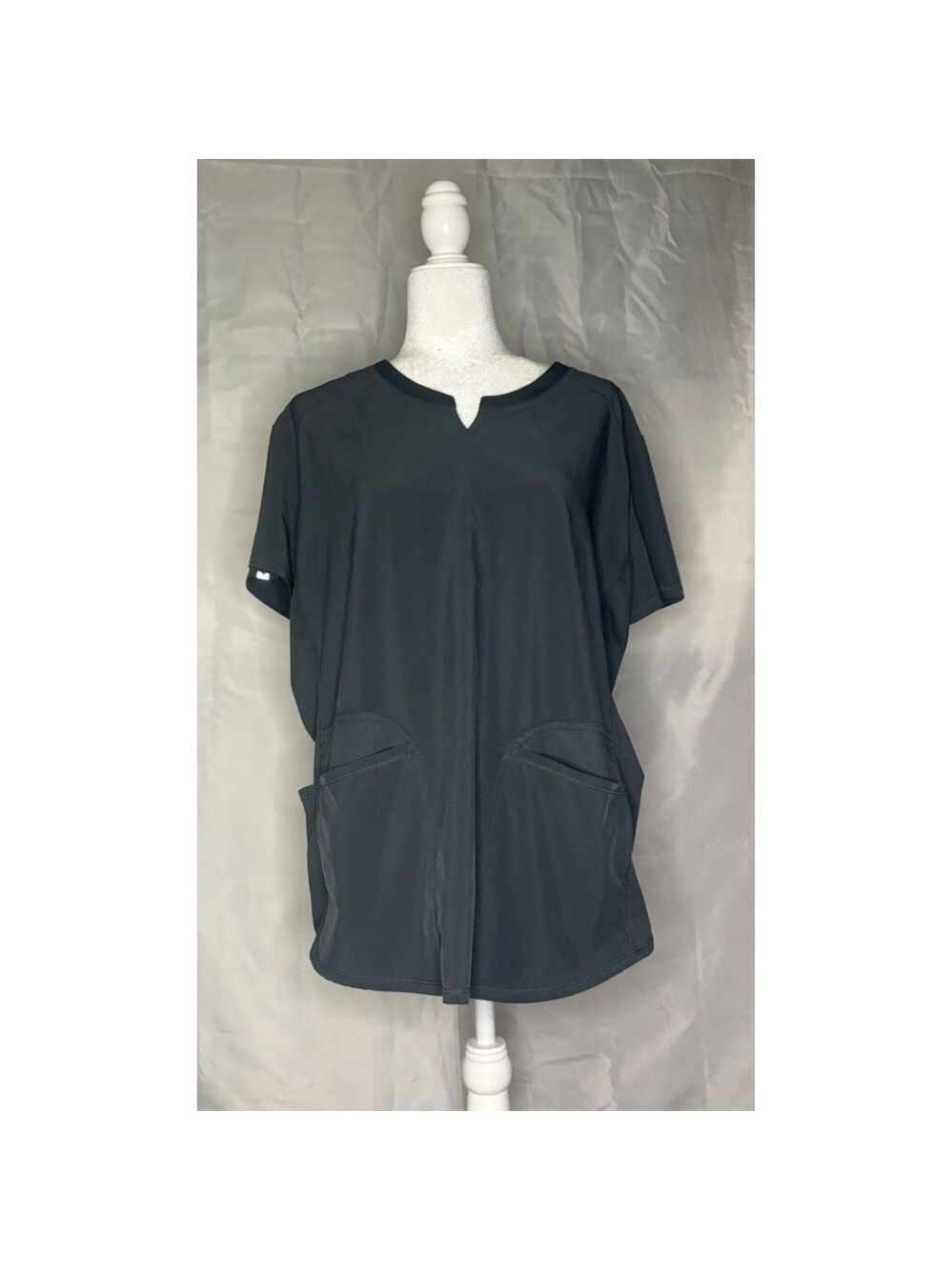 Scrubstar Premium Unisex Charcoal Gray VNeck Medical Scrub Top XLxb